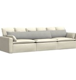 VidaXL Sofa Kussens 2 pcs Lichtgrijs 200 x 40 cm Stof