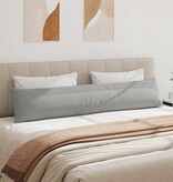 VidaXL Sofa Kussens 2 pcs Lichtgrijs 200 x 40 cm Stof