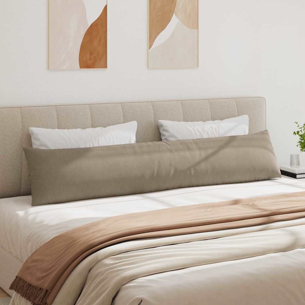 VidaXL Sofa Kussens 2 pcs Taupe 200 x 40 cm Stof