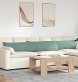 VidaXL Sofa Kussens 2 pcs Zeegroen 200 x 40 cm Katoen Stof