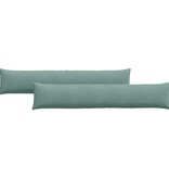 VidaXL Sofa Kussens 2 pcs Zeegroen 200 x 40 cm Katoen Stof