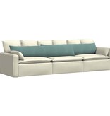 VidaXL Sofa Kussens 2 pcs Zeegroen 200 x 40 cm Katoen Stof
