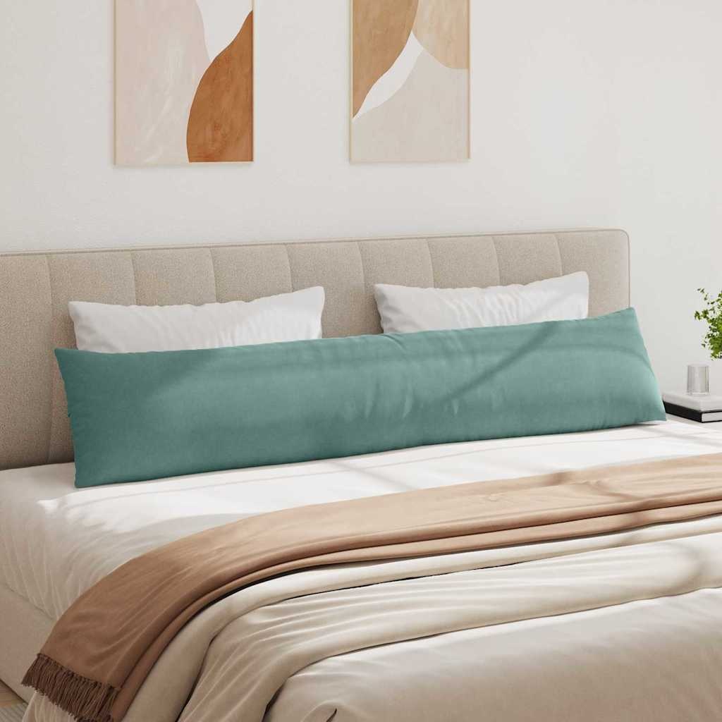 VidaXL Sofa Kussens 2 pcs Zeegroen 200 x 40 cm Katoen Stof