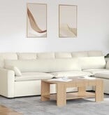 VidaXL Sofa Kussens 2 pcs Crème 200 x 40 cm Katoen Stof