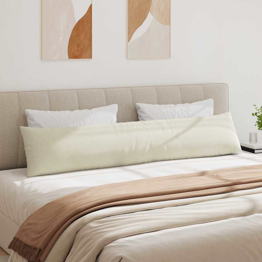 VidaXL Sofa Kussens 2 pcs Crème 200 x 40 cm Katoen Stof