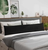 VidaXL Sofa Kussens 2 pcs Zwart 200 x 40 cm Katoen Stof