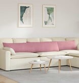 VidaXL Sofa Kussens 2 pcs Roze 200 x 40 cm Katoen Stof