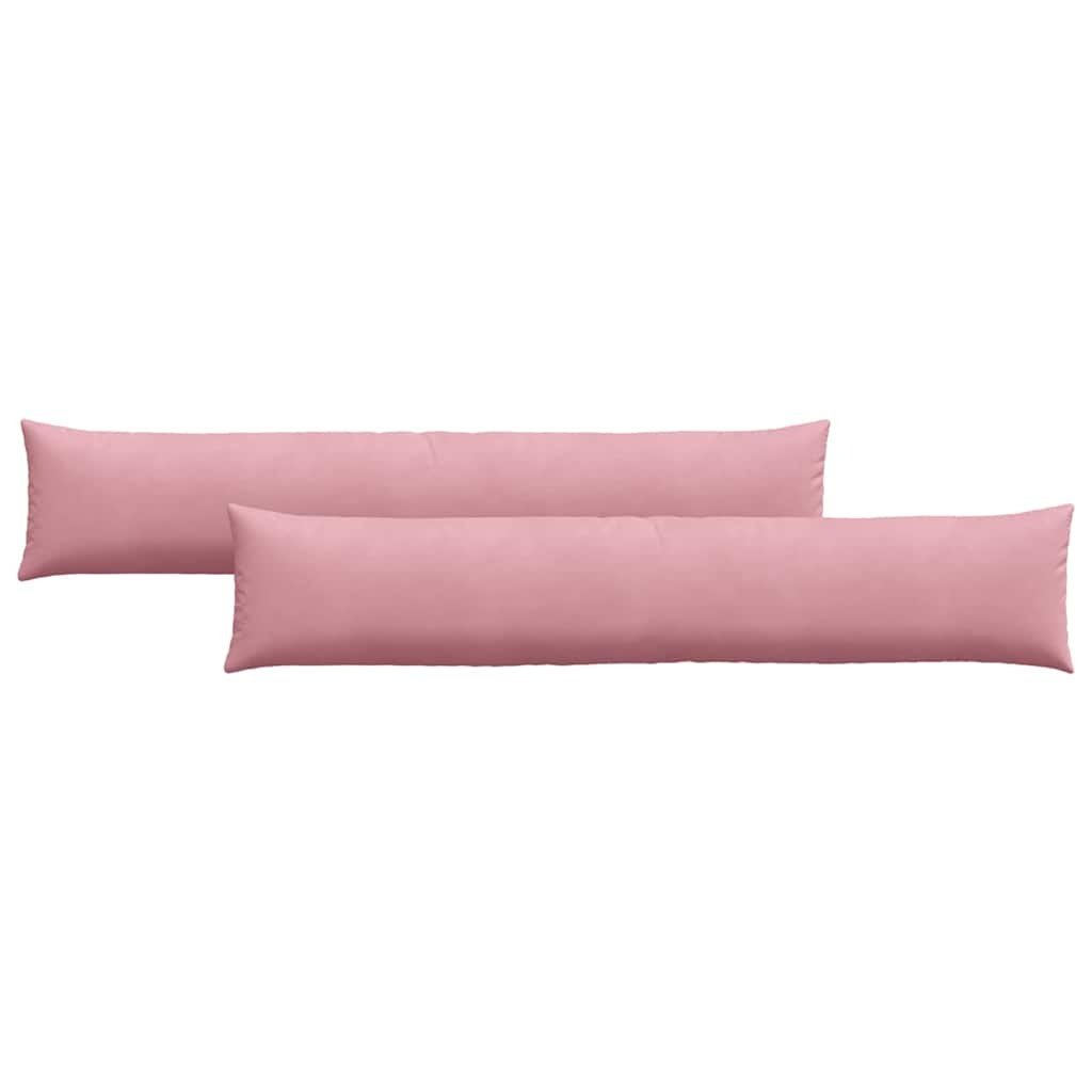 VidaXL Sofa Kussens 2 pcs Roze 200 x 40 cm Katoen Stof