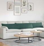 VidaXL Sofa Kussens 2 pcs Donkergroen 200 x 40 cm Katoen Stof