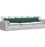 VidaXL Sofa Kussens 2 pcs Donkergroen 200 x 40 cm Katoen Stof