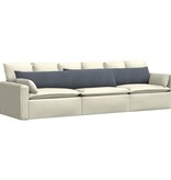 VidaXL Sofa Kussens 2 pcs Donkergrijs 200 x 40 cm Katoen Stof