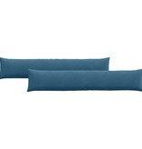VidaXL Sofa Kussens 2 pcs Blauw 200 x 40 cm Katoen Stof