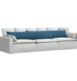 VidaXL Sofa Kussens 2 pcs Blauw 200 x 40 cm Katoen Stof