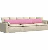 VidaXL Sofa Kussens 2 pcs Roze 200 x 40 cm Stof