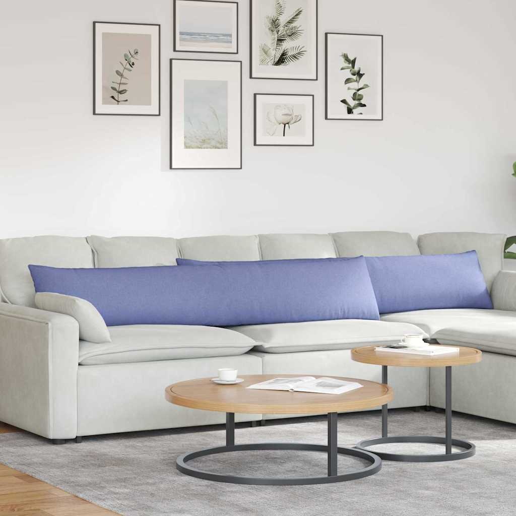 VidaXL Sofa Kussens 2 pcs Blauw 200 x 40 cm Stof