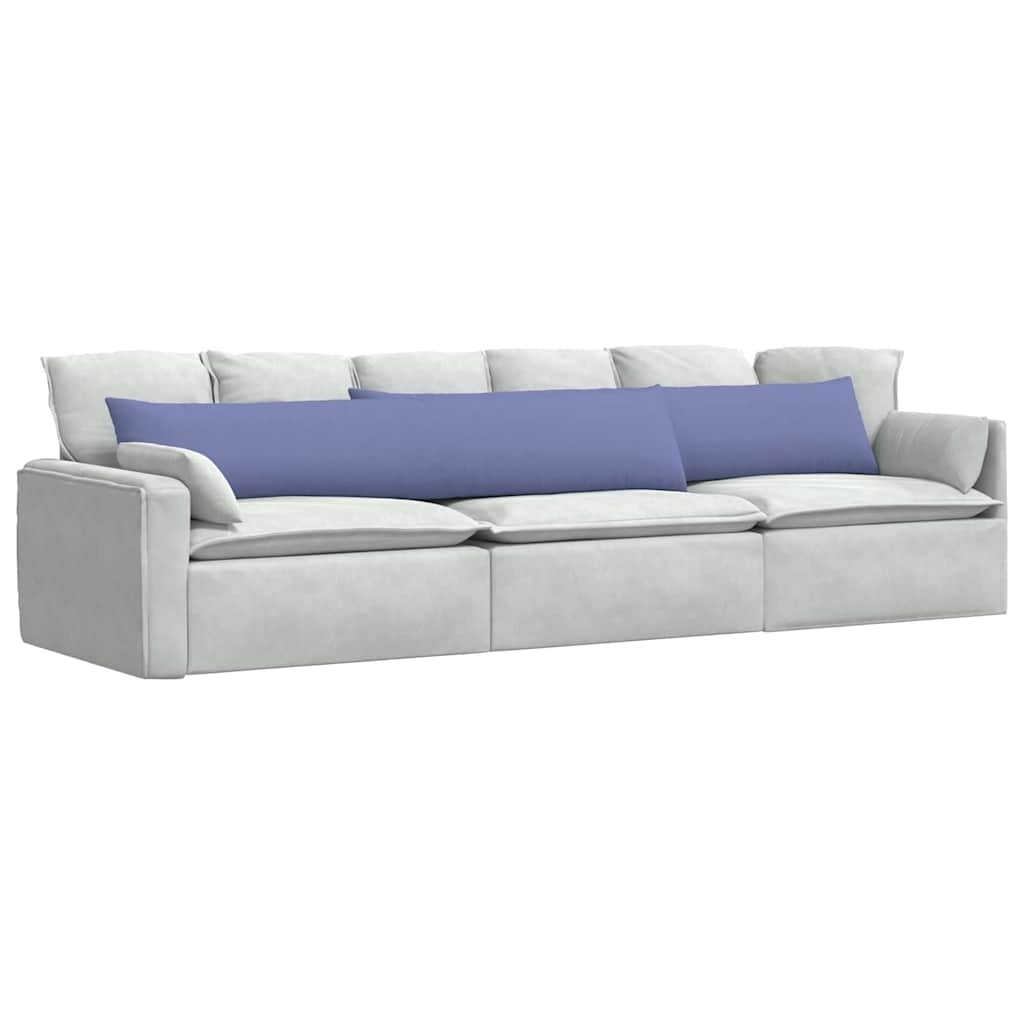 VidaXL Sofa Kussens 2 pcs Blauw 200 x 40 cm Stof