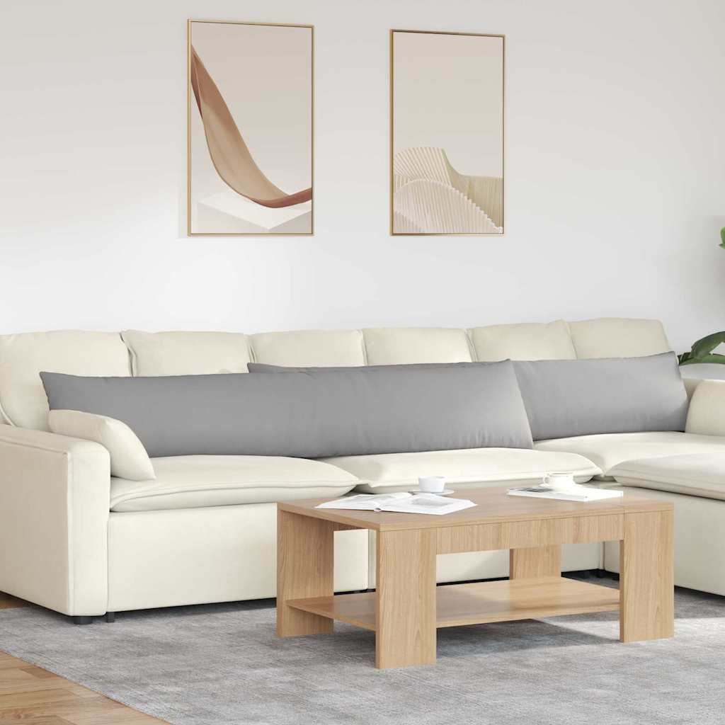 VidaXL Sofa Kussens 2 pcs Grijs 200 x 40 cm Stof