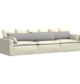 VidaXL Sofa Kussens 2 pcs Grijs 200 x 40 cm Stof