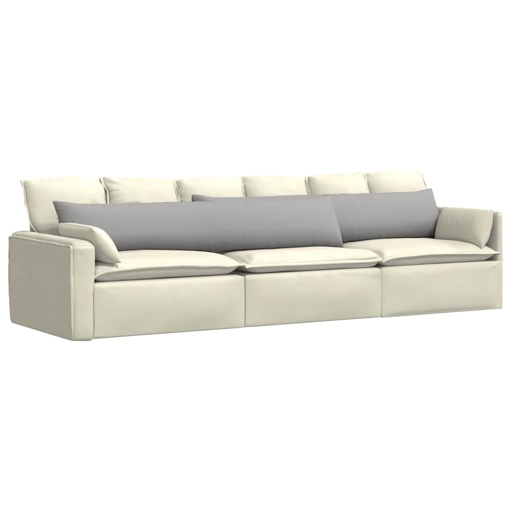 VidaXL Sofa Kussens 2 pcs Grijs 200 x 40 cm Stof