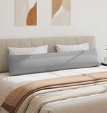 VidaXL Sofa Kussens 2 pcs Grijs 200 x 40 cm Stof