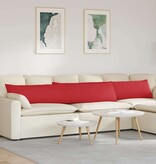 VidaXL Sofa Kussens 2 pcs Rood 200 x 40 cm Stof