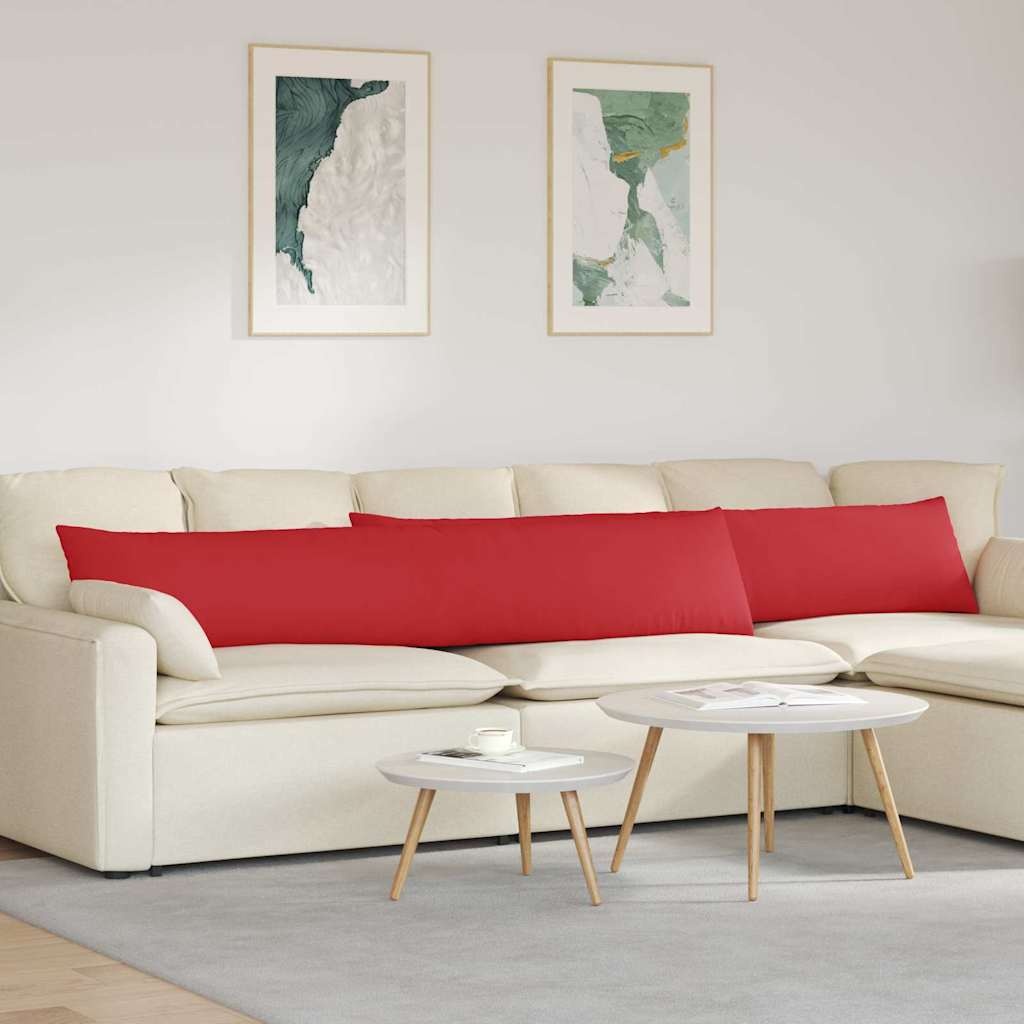 VidaXL Sofa Kussens 2 pcs Rood 200 x 40 cm Stof