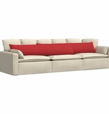 VidaXL Sofa Kussens 2 pcs Rood 200 x 40 cm Stof