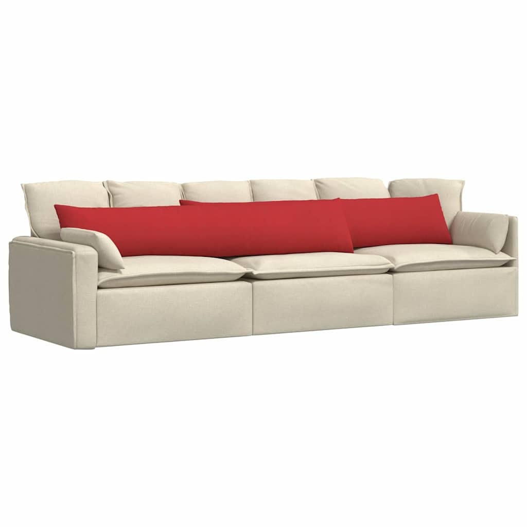 VidaXL Sofa Kussens 2 pcs Rood 200 x 40 cm Stof