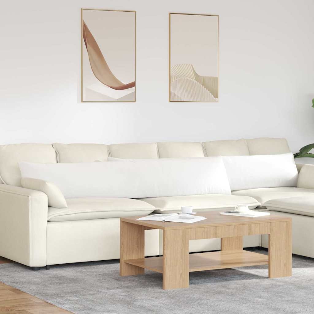 VidaXL Sofa Kussens 2 pcs Wit 200 x 40 cm Stof