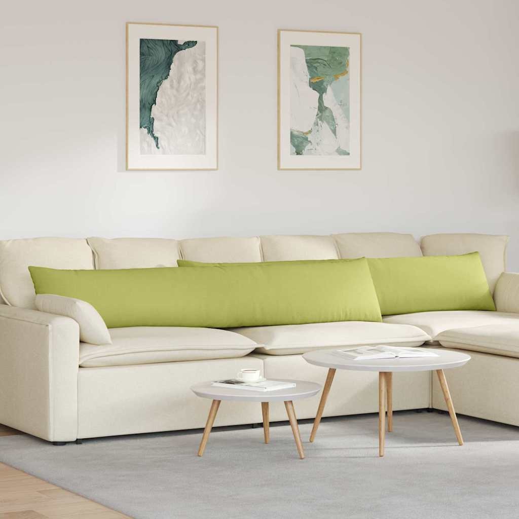 VidaXL Sofa Kussens 2 pcs Lichtgroen 200 x 40 cm Stof