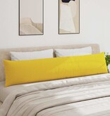 VidaXL Sofa Kussens 2 pcs Lichtgeel 200 x 40 cm Stof