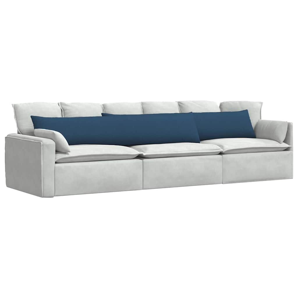 VidaXL Sofa Kussens 2 pcs Blauw 200 x 40 cm Stof
