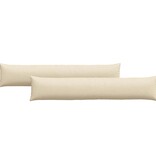 VidaXL Sofa Kussens 2 pcs Crème 200 x 40 cm Stof