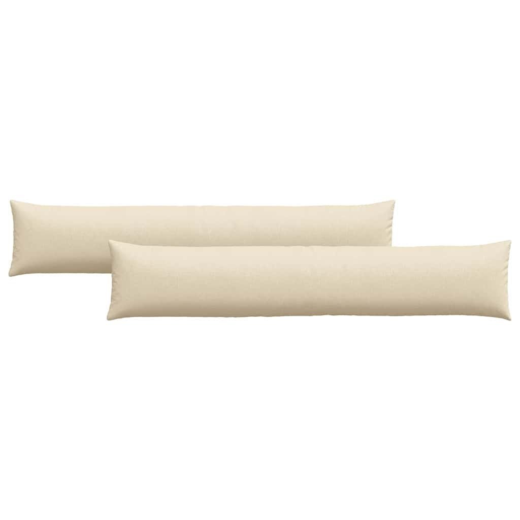VidaXL Sofa Kussens 2 pcs Crème 200 x 40 cm Stof