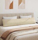 VidaXL Sofa Kussens 2 pcs Crème 200 x 40 cm Stof