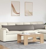 VidaXL Sofa Kussens 2 pcs Taupe 200 x 40 cm Stof