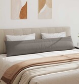 VidaXL Sofa Kussens 2 pcs Taupe 200 x 40 cm Stof