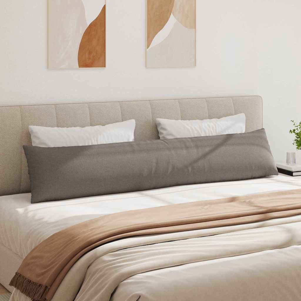 VidaXL Sofa Kussens 2 pcs Taupe 200 x 40 cm Stof