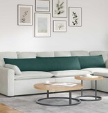 VidaXL Sofa Kussens 2 pcs Donkergroen 200 x 40 cm Stof