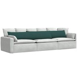 VidaXL Sofa Kussens 2 pcs Donkergroen 200 x 40 cm Stof