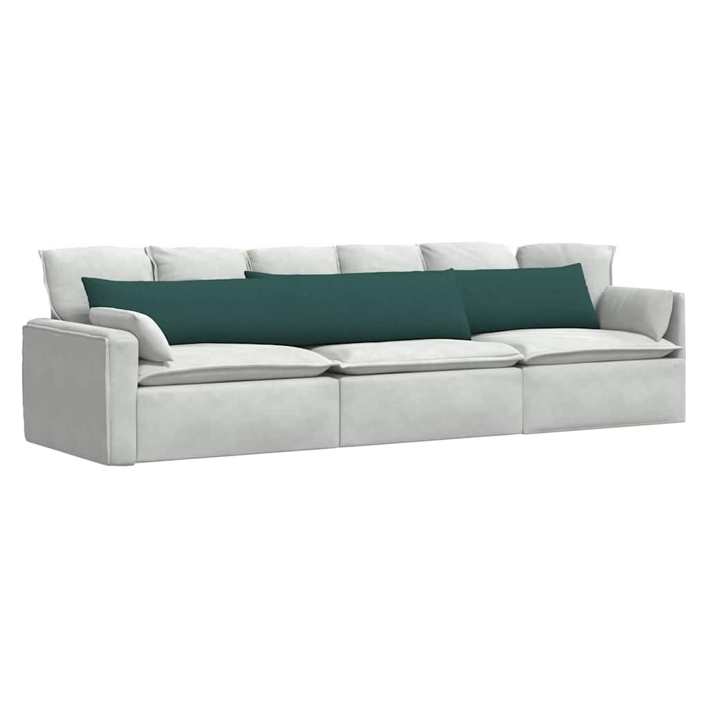 VidaXL Sofa Kussens 2 pcs Donkergroen 200 x 40 cm Stof