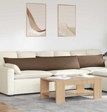 VidaXL Sofa Kussens 2 pcs Bruin 200 x 40 cm Stof