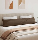 VidaXL Sofa Kussens 2 pcs Bruin 200 x 40 cm Stof