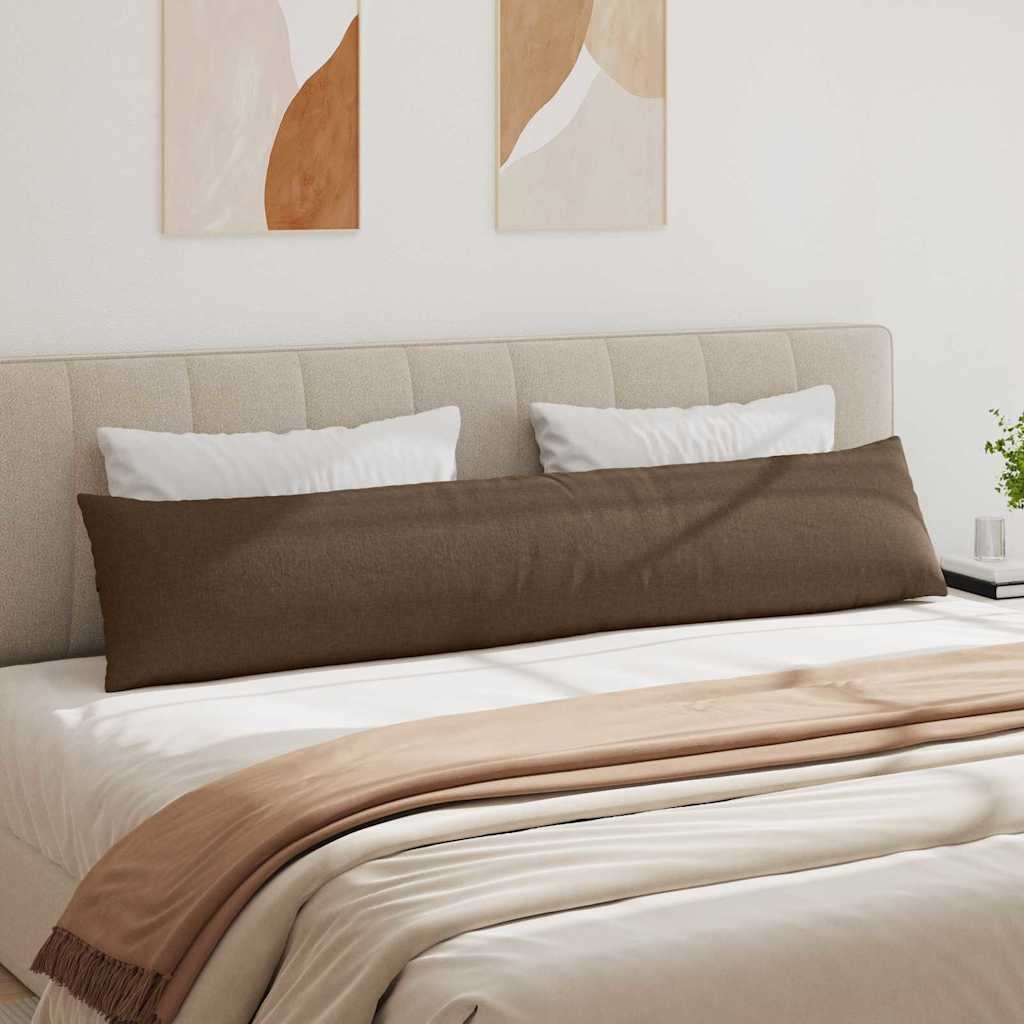 VidaXL Sofa Kussens 2 pcs Bruin 200 x 40 cm Stof