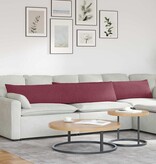 VidaXL Sofa Kussens 2 pcs Wijnrood 200 x 40 cm Stof