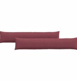 VidaXL Sofa Kussens 2 pcs Wijnrood 200 x 40 cm Stof