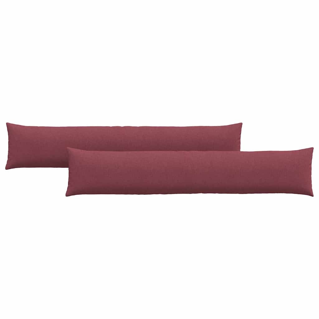 VidaXL Sofa Kussens 2 pcs Wijnrood 200 x 40 cm Stof
