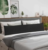 VidaXL Sofa Kussens 2 pcs Zwart 200 x 40 cm Stof