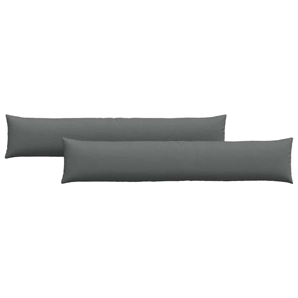 VidaXL Sofa Kussens 2 pcs Donkergrijs 200 x 40 cm Stof