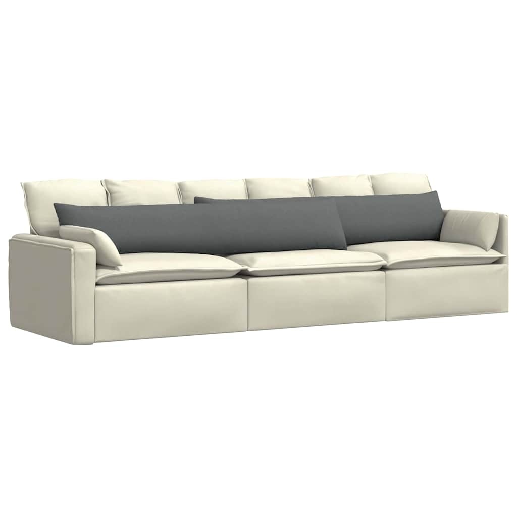 VidaXL Sofa Kussens 2 pcs Donkergrijs 200 x 40 cm Stof